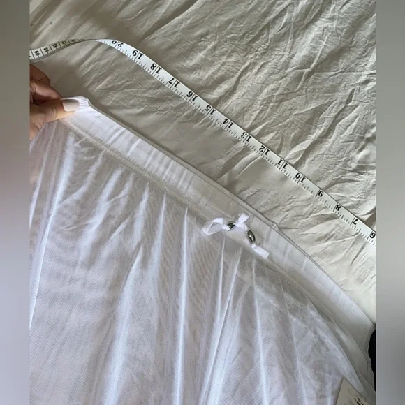 New White sheer beachwear pants - Picture 6 of 6